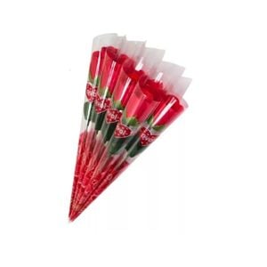 Botão de Rosa Artificial Embalada (1 unidade)