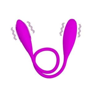 Vibrador Duplo para Casais Recarregável com 07 Vibrações Snaky
