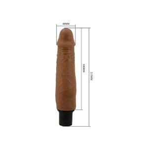Prótese Realística - Dupla Camada com Vibrador à Pilha 21,0 X 4,0 cm
