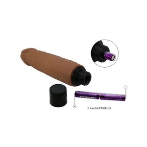 Prótese Realística - Dupla Camada com Vibrador à Pilha 21,0 X 4,0 cm