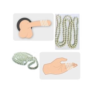 Colar de Pérolas (para massagem sensual) no Saquinho