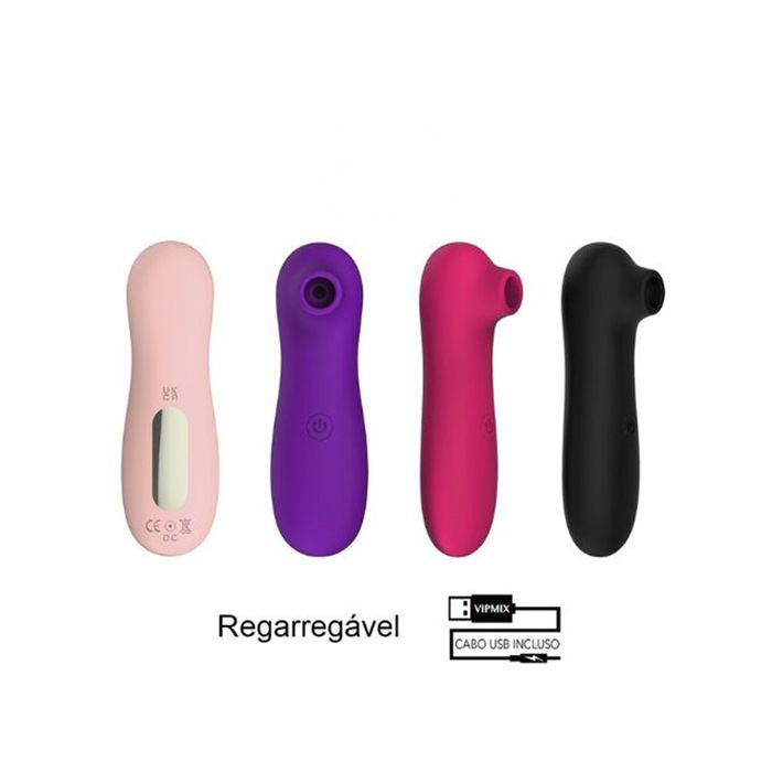 Estimulador Clitoriano com 10 Vibrações e Sucção (Recarregável) USB