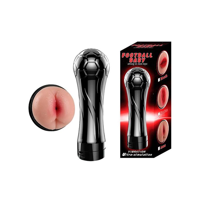 Masturbador Lanterna Ânus com Vibração - Football Baby