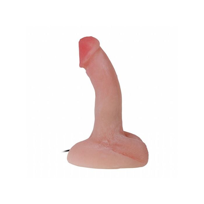 Prótese Pênis Rotativo em CyberSkin com Vibração - 20,0 x 4,5 cm
