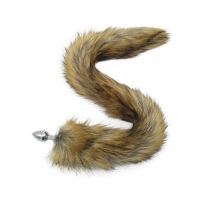 Plug Metálico com Cauda (Rabo de Raposa) 81cm