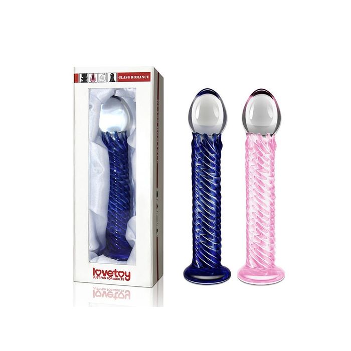 Plug Anal Bicolor em Vidro