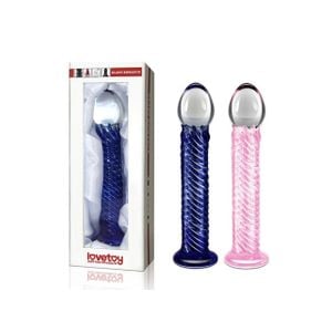 Plug Anal Bicolor em Vidro