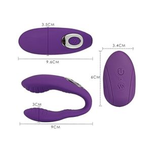 Vibrador para Casais com 10 Vibrações com Controle - Recarregável