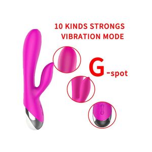 First Love - Vibrador Ponto G com Estimulação Clitoriana Recarregável (10 vibrações)