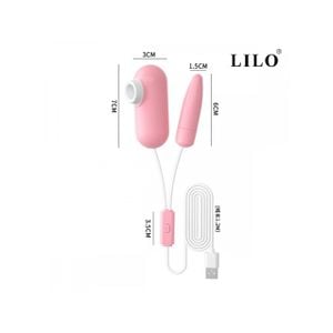 Cápsula Vibratória USB com 2 bullets com 12 modos de vibração e pulsação