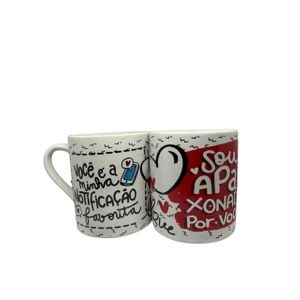 Caneca Porcelana Sou Apaixonada Por Você 300ml (ref. 1)