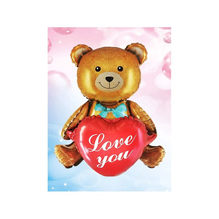 Balão Urso Love You (105 x 66 cm)