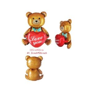 Balão Urso Love You (105 x 66 cm)