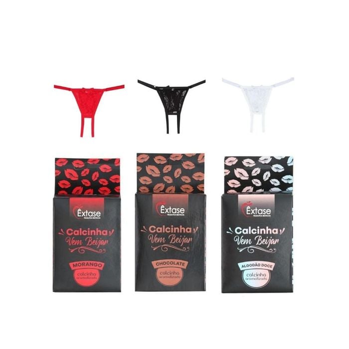 Calcinha Secretária Vem Beijar Perfumada