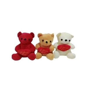 Urso de Pelúcia com Coração e Ventosa