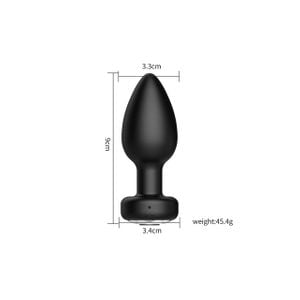 Plug Anal em Silicone com 10 Modos de Vibração e Controle por Aplicativo