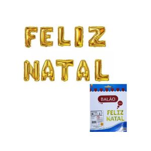 Balão Feliz Natal 40cm