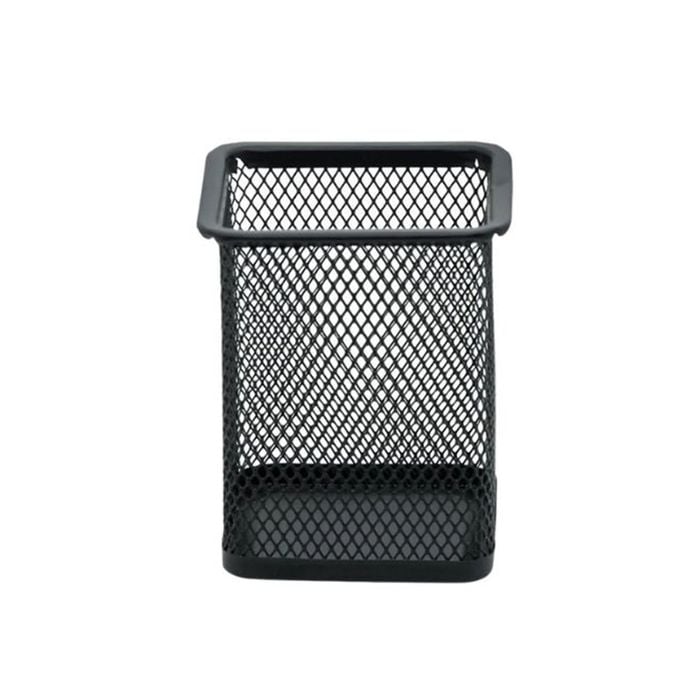 Porta Caneta de Metal Quadrado 10x8cm