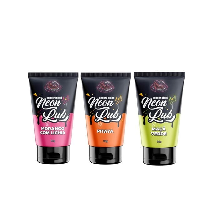 Neon Lub Gel Comestível (brilha sob luz negra) 30g