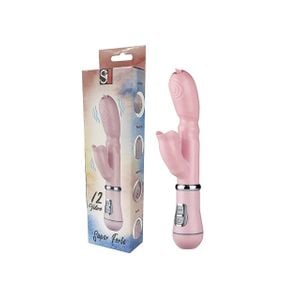 Vibrador de Ponto G e Clitóris com língua na ponto - Jelly - Á Pilha