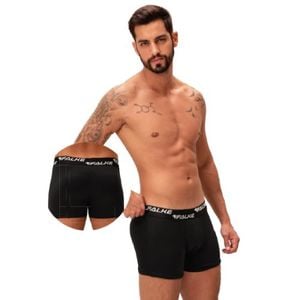Cueca Boxer Microfibra Preta.