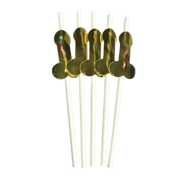 5 Canudos com Pênis Laminado