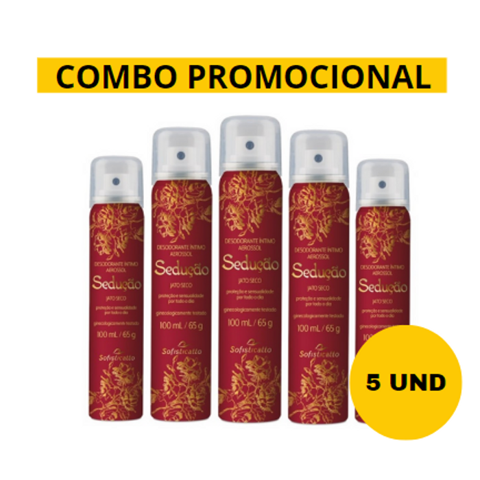 Desodorante Íntimo Sedução ( Combo Promocional - 5 unidades)