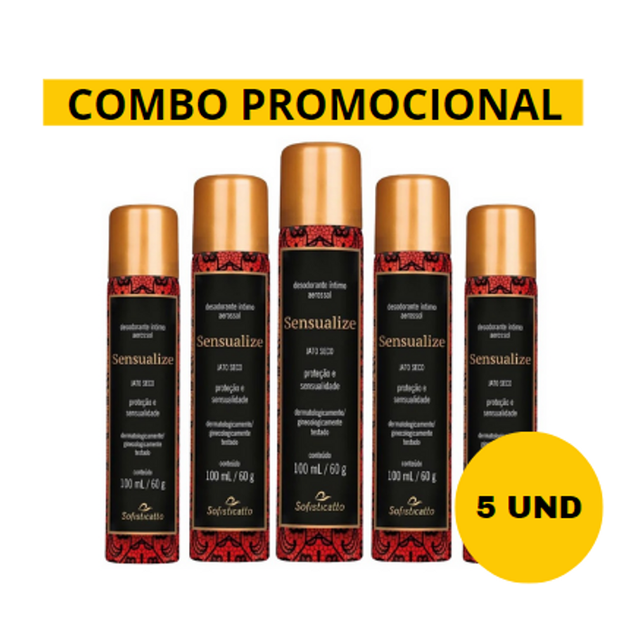 Desodorante Íntimo Sensualize ( Combo Promocional - 5 unidades)
