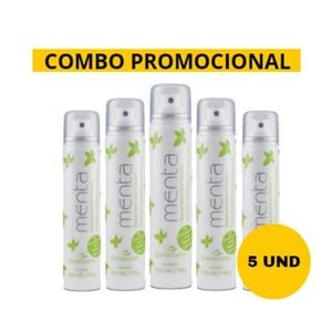 5 Desodorante Íntimo Menta Aerossol 100ml - Sofisticatto