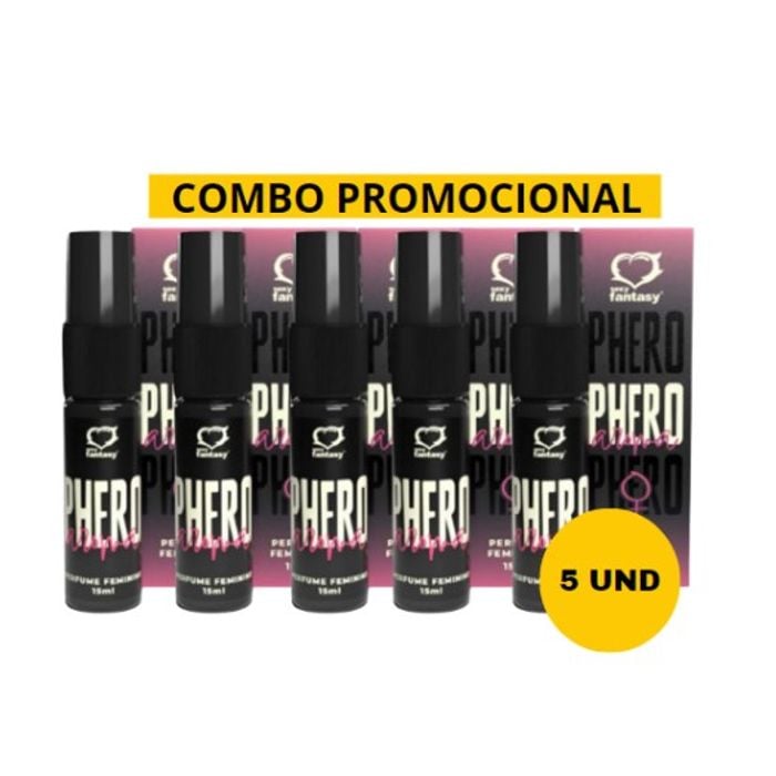 Perfume Phero Aroma Feminino ( Combo Promocional - 5 unidades)