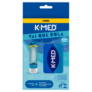 Kit K-Med Lubrificante Ice 50g + K-Misinha com 8 Unidades (preservativo) Cimed