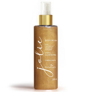 Body Splash Jolie com Iluminador (particulas de brilho naturais) 200ml