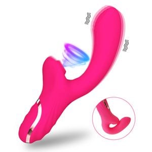Vibrador Ponto G e estimulador clitoriano, 10 modos de pulsação e 10 modos de vibração