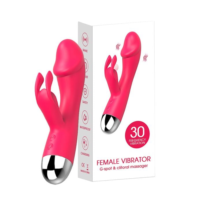 Vibrador Rabbit Ponto G Recarregável com 30 Modos de Vibração