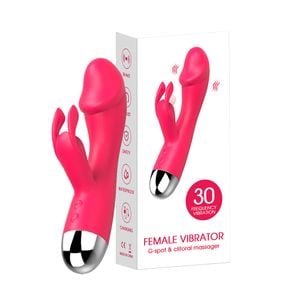 Vibrador Rabbit Ponto G Recarregável com 30 Modos de Vibração