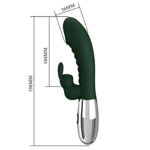 Vibrador de Ponto G e Clitóris com 30 Vibrações - Naughty Bunny - Pretty Love