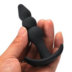 Plug Anal em silicone Escalonado 9,4cm