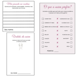 Brincadeiras para Chá de Lingerie, Despedida de Solteira