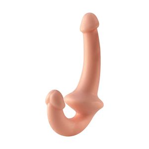 Prótese Pênis Realístico de Casal / Strapless - 14,5 x 3,4 cm