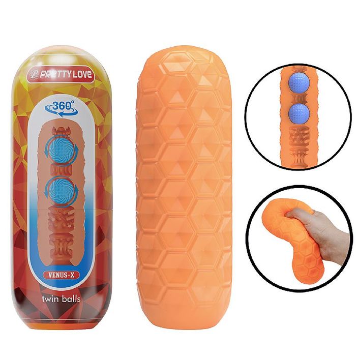 Egg Twin Balls - Laranja - Pretty Love