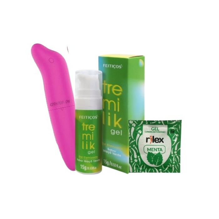 Combo Promocional (Tremilik + Vibrador Golfinho + Sachê Lubrificante)