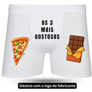 Cueca Boxer Personalizada Os 3 Mais Gostosos