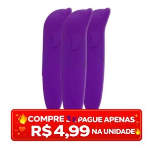 PROMO 3 VIBRADOR GOLFINHO AVELUDADO