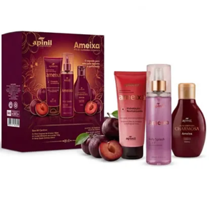 Kit Ameixa Cuidados Corporais (Óleo, Hidratante e Body Splash)