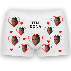 Cueca Boxer Personalizada Tem Dona .