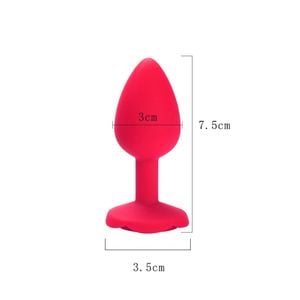 Plug Anal em Silicone com Base de Flor - Tamanho P