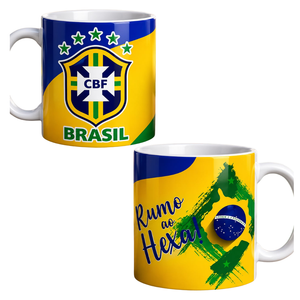 Caneca Brasil Porcelana 325ml