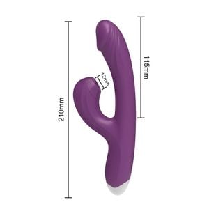 Vibrador e estimulador clitoriano, 10 modos de pulsação e 10 modos de vibração