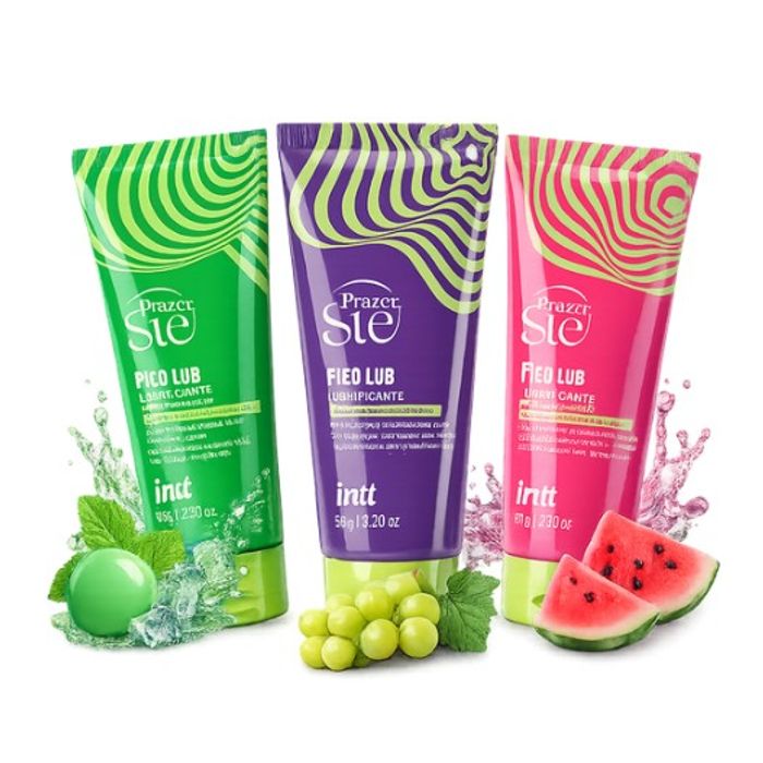 Combo Promocional 3 Pico Lub (1 Melancia + 1 Chiclete De Menta + 1 Uva Verde)