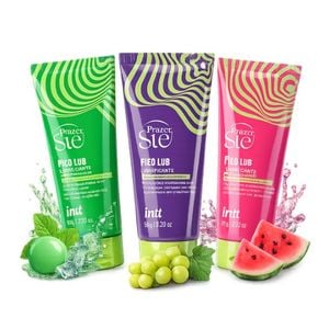 Combo Promocional 3 Pico Lub (1 Melancia + 1 Chiclete De Menta + 1 Uva Verde)
